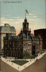 City Hall Detroit, MI Postcard Postcard