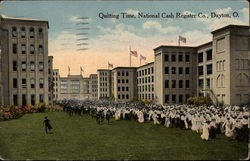 Quitting Time, National Cash Register Co Postcard