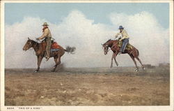 Two of a Kind - Cowboys Postcard