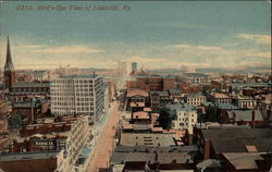 Bird's-Eye View of Louisville Kentucky Postcard Postcard