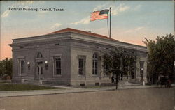 Federal Building Terrell, TX Postcard Postcard