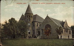 Chapel and Library of Hope College Holland, MI Postcard Postcard