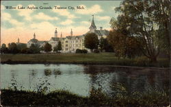 Willow Lake Asylum Grounds Traverse City, MI Postcard Postcard