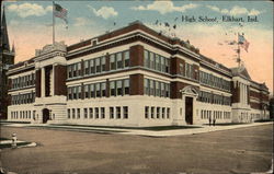 High School Elkhart, IN Postcard Postcard