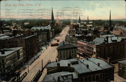 Birds Eye View of City Postcard