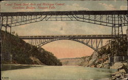 Grand Trunk Steel Arch and Micigan Central Cantilever Bridges Niagara Falls, NY Postcard Postcard