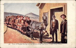 Part of Tourists Starting Into the Bonanza King Gold Mine Cripple Creek, CO Postcard Postcard