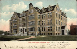 West High School Postcard