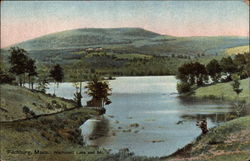 Wachusett Lake and Mt Postcard