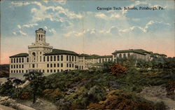 Carnegie Tech. Schools in Pittsburgh Pennsylvania Postcard Postcard