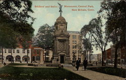 Soldiers' and Sailors' Monument, Central Park Postcard