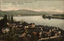 View from Prospect Park New Westminster, BC Canada British Columbia Postcard Postcard