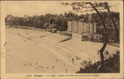 L'Hotel de la Mer Dans Un Joli NId de Verdure Morgat, France Postcard Postcard