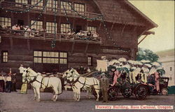 Forestry Building, Rose Carnival Portland, OR Postcard Postcard