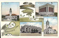 Greetings From Worcester Massachusetts Postcard Postcard