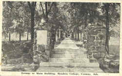 Avenue To Main Building , Hendrix College Postcard