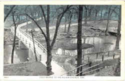 Foot Bridge To The Siloam Springs Postcard