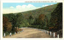 Looking Down The East Side Of Mohawk Trail Massachusetts Postcard Postcard