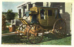 An Old Time Stage Coach Postcard