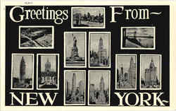 Greetings From New York Postcard