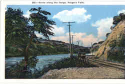 Scene Along The Gorge Postcard