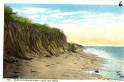 Sand Dunes And Surf Postcard