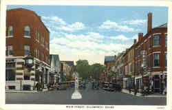 Main Street Ellsworth, ME Postcard Postcard