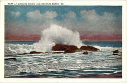 Surf At Googings Rocks Postcard