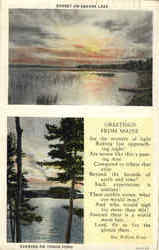 Greetings From Maine Scenic, ME Postcard Postcard