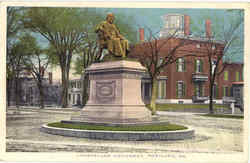 Longfellow Monument Portland, ME Postcard Postcard