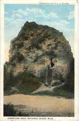 Sugar Loaf Rock Mackinac Island, MI Postcard Postcard