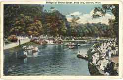 Bridge At Grand Canal, Belle Isle Detroit, MI Postcard Postcard