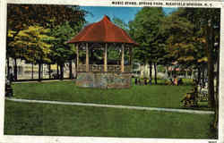 Music Stand, Spring Park Postcard