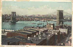 New York And Brooklyn Bridge New York City, NY Postcard Postcard