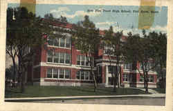 New Fire Proof High School Fort Scott, KS Postcard Postcard