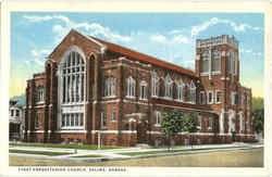 First Presbyterian Church Salina, KS Postcard Postcard