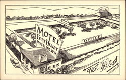 Motel Fort Henry Wheeling, WV Postcard Postcard