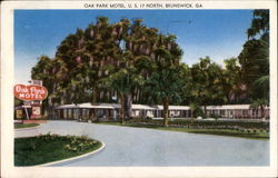 Oak Park Motel Postcard