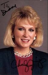 Cheryl Jennings - Channel 7 News  Hand Signed Postcard