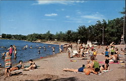 The Swimming Beach in Erin Park Killarney, MB Canada Manitoba Postcard Postcard