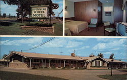 Spinning Wheel Motel in Baraboo Wisconsin Postcard Postcard