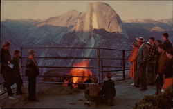 The Fire on Glacier Point Postcard