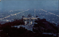 View of the City at Dusk Los Angeles, CA Postcard Postcard