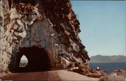 Cave Rock and Tunnel Lake Tahoe, CA Postcard Postcard