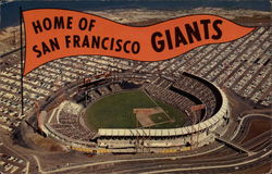 Candlestick Park, Home of the San Francisco Giants California Postcard Postcard