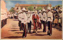 Police Guard Kingston, Jamaica Postcard Postcard