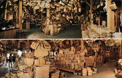 Basket Displays in World's Largest Basket Store Putney, VT Postcard Postcard