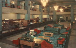 Lobby of Hotel Texas Postcard