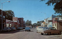 Main Street Bruce, WI Postcard Postcard