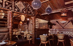 The Tiki Room looking into The Garden Room at Trader Vic's San Francisco, CA Postcard Postcard